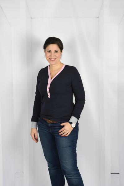 Nähbeispiel Shirt mit Knopfleiste lillesol women Nr. 53